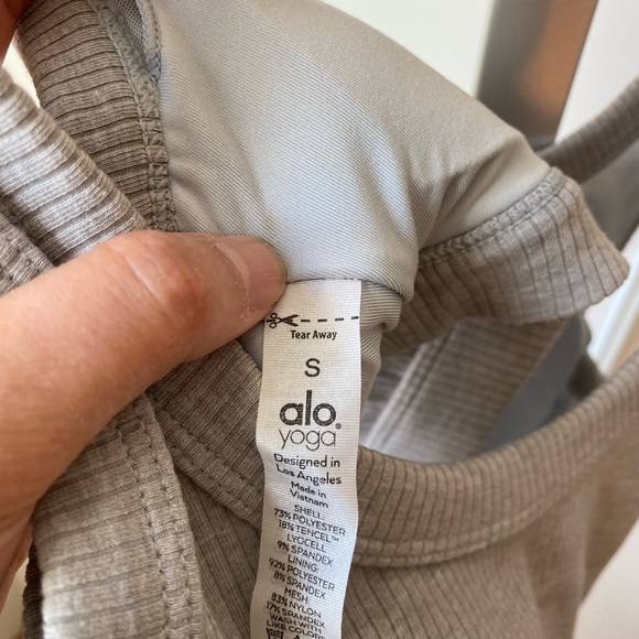 ALO Yoga Gray Sports Bra - Picture 3 of 6